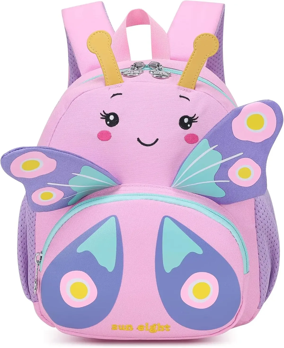 Sac à dos papillon pour tout-petits, Mini sac de voyage avec dessin animé d'animaux mignons pour filles de 1 à 3 ans, sac à dos préscolaire
