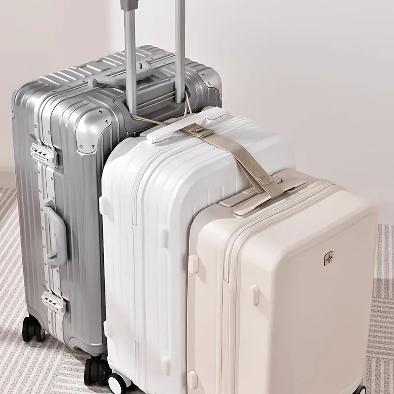 sangle de bagage épaissie 2-en-1 |   sangle en nylon haute résistance avec boucles en pu à dégagement rapide, légère et facile à utiliser