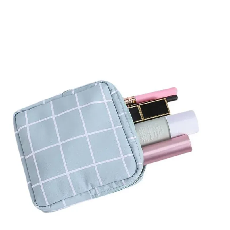 ensemble de petits sacs à cosmétiques pour femmes, mini serviettes hygiéniques à fermeture éclair pour filles, sacs de maquillage pour rouge à lèvres, pochette de rangement pour écouteurs et pièces de monnaie