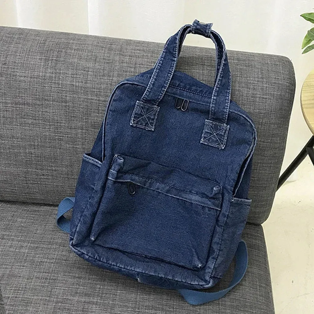 sac à bandoulière en denim avec nom brodé – sac à dos personnalisé simple et tendance pour enfants et adultes, cadeaux personnalisés idéaux et organisateur quotidien