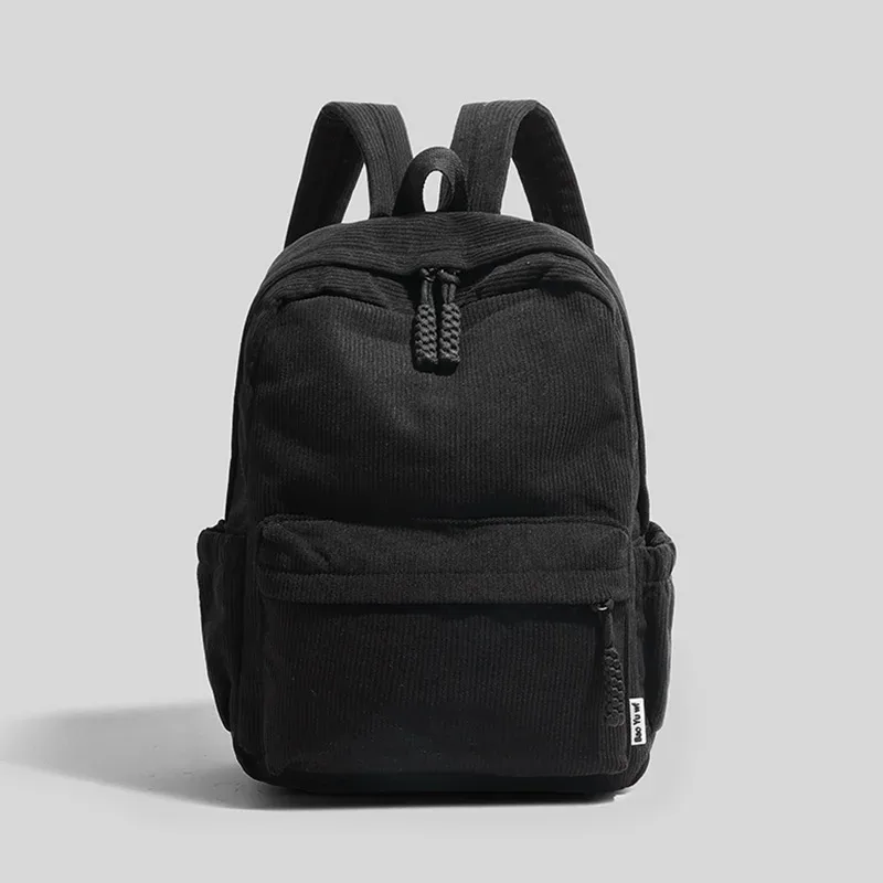 sac à dos en velours côtelé neutre sacs à dos de grande capacité options de couleurs élégantes et polyvalentes sac à dos décontracté pour un usage quotidien à l'école ou aux voyages