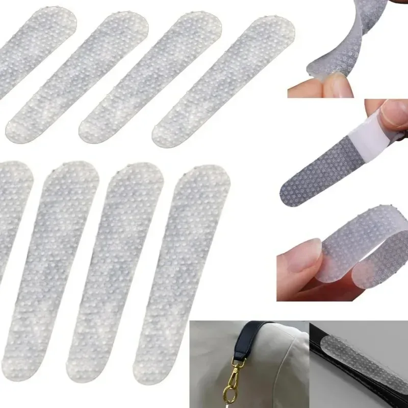 sac à dos autocollant en silicone transparent, patch antidérapant, multi-taille, facile à utiliser, sangle auto-arina