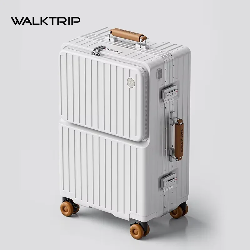 valise à roulettes multifonctionnelle bunnyfly avec compartiment pour ordinateur portable, design à ouverture frontale et roulettes pivotantes