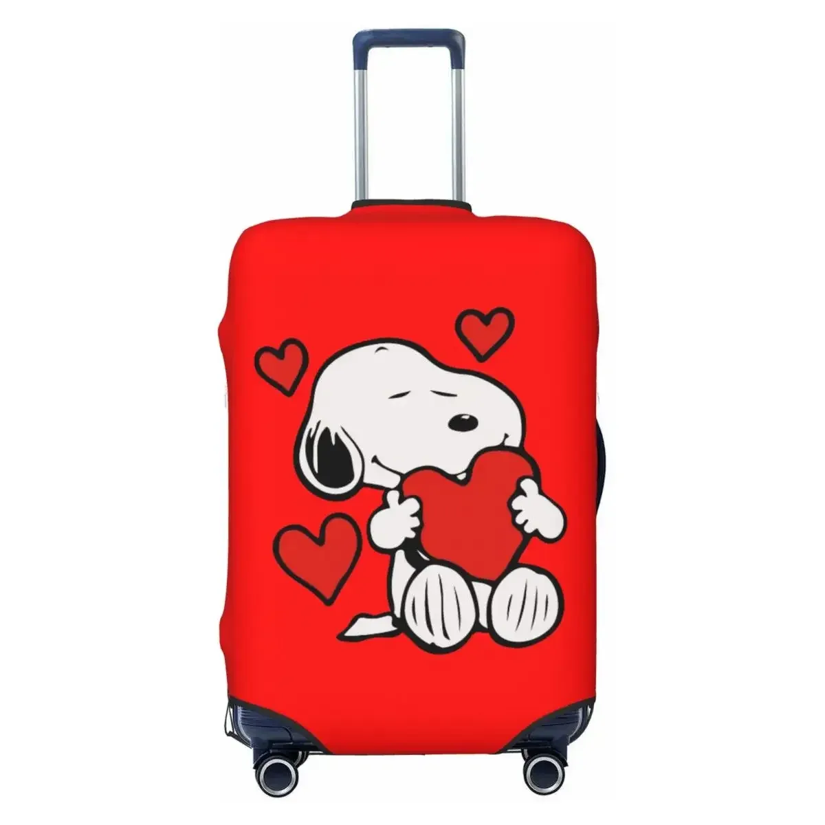housse de bagage élastique 18-32 pouces, élégante, imprimé chiens mignons, durable, anti-poussière, anti-rayures, lavable, accessoire de protection pour voyage