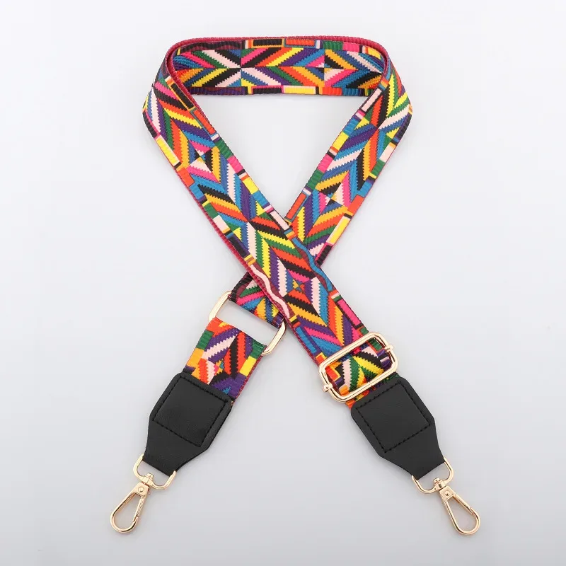 sangle de sac à bandoulière en nylon pour femmes, couleurs colorées, large sangle de remplacement pour sacs, accessoires de messager, longue