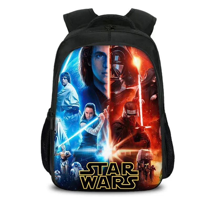sac à dos star wars à double couche, style film, imprimé jeu, pour étudiants, garçons et filles, nouveau, à la mode et polyvalent