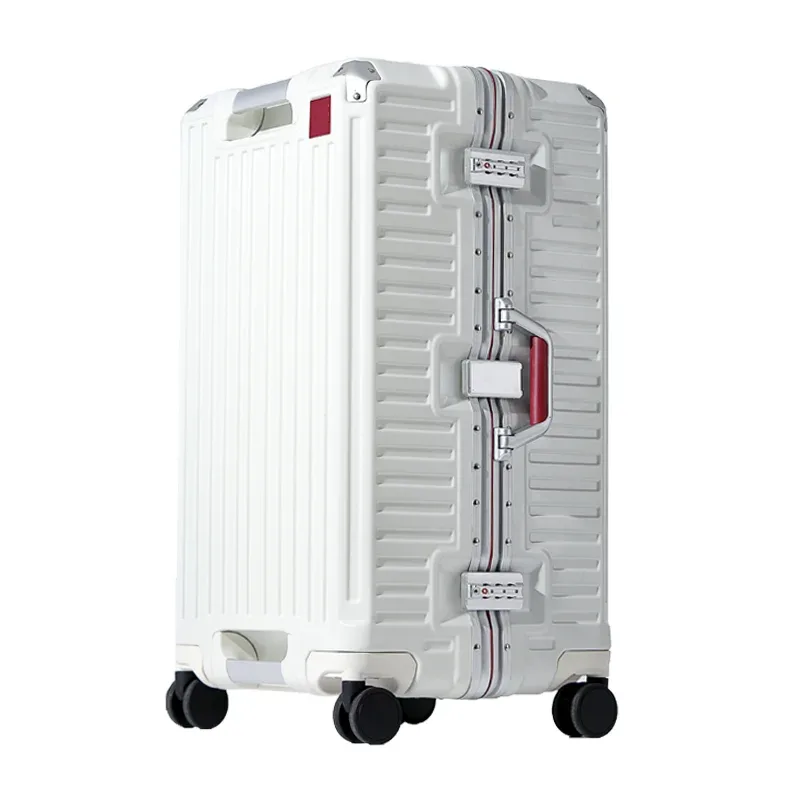 valise à poignée large valise de voyage hommes 20 24 26 bagage à main femmes pc cadre en aluminium boîtier de chariot