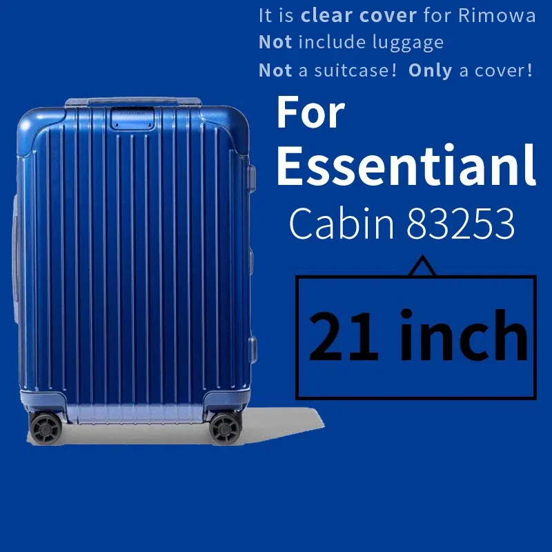 housse de protection transparente pour bagages, applicable pour rimowa essential, 21 26 30 pouces, housse de valise rimowa salsa