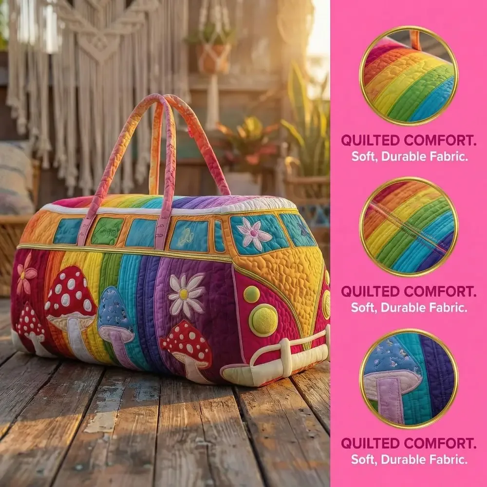 sac de voyage matelassé 3d grande capacité, imperméable, pour courts séjours, sac fourre-tout, sac de sport, camping, randonnée