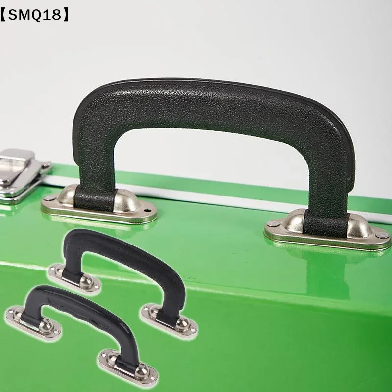 poignée de transport en plastique noir, 2 pièces, pour étui de guitare, valise de remplacement, poignée de bagage, accessoires pour sacs【smq】