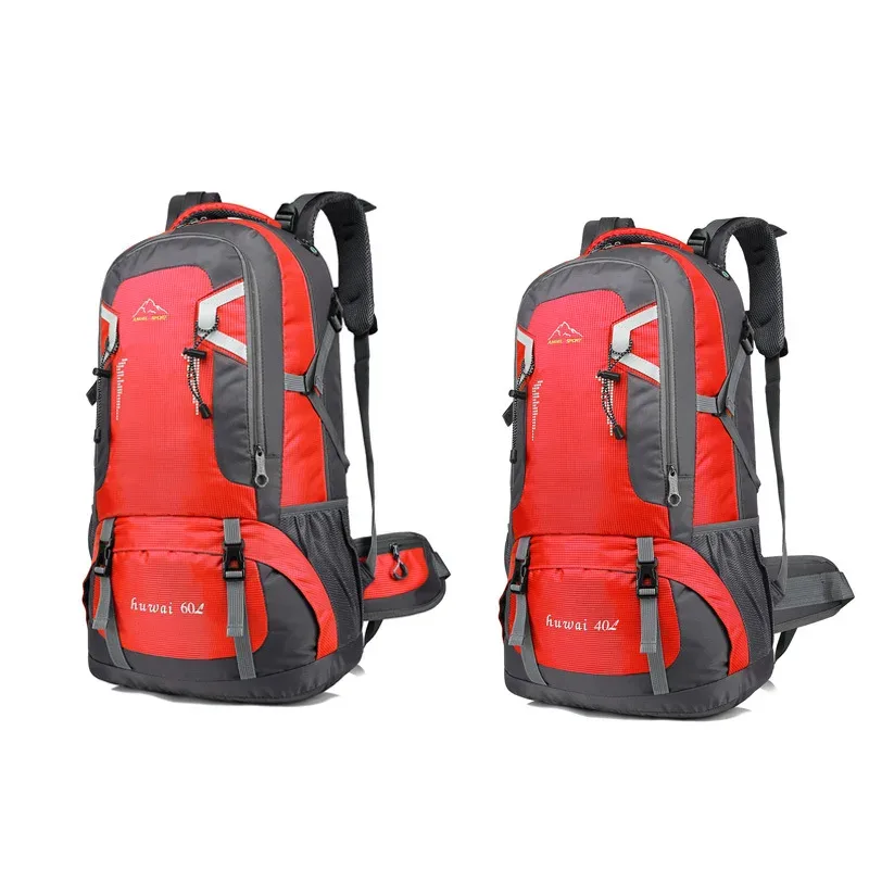 sac à dos de randonnée grande capacité 40l/60l, sac de voyage et de cyclisme tendance, sac de tourisme, sac de rangement décontracté en nylon