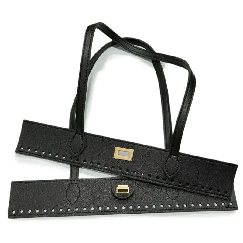 poignée de sac en cuir pu tressé pour remplacement diy, sangles de sac à main adaptées pour la confection de sacs à main et sacs fourre-tout