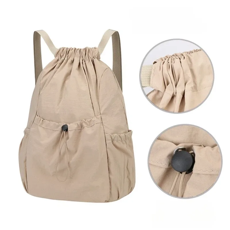 sac à dos léger à cordon de serrage pour hommes et femmes, sac pliable universel de grande capacité pour les déplacements en plein air et les loisirs, сумка