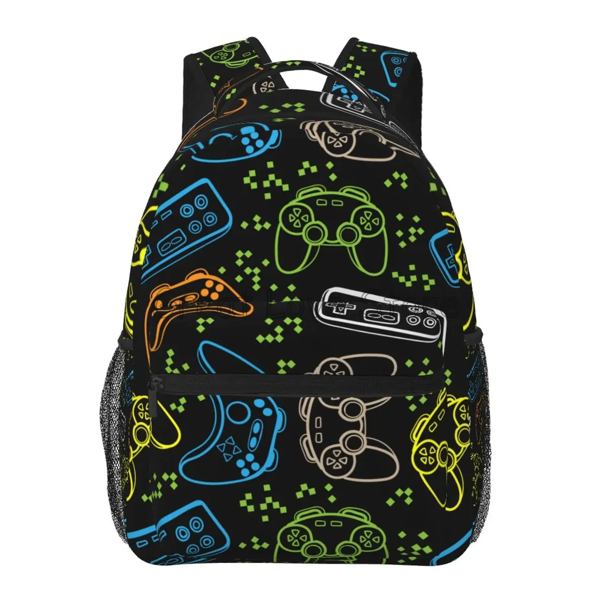 contrôleur de jeu vidéo sacs à dos d'ordinateur portable pour garçons filles durable école ordinateur bookbag unisexe voyage randonnée camping sac à dos