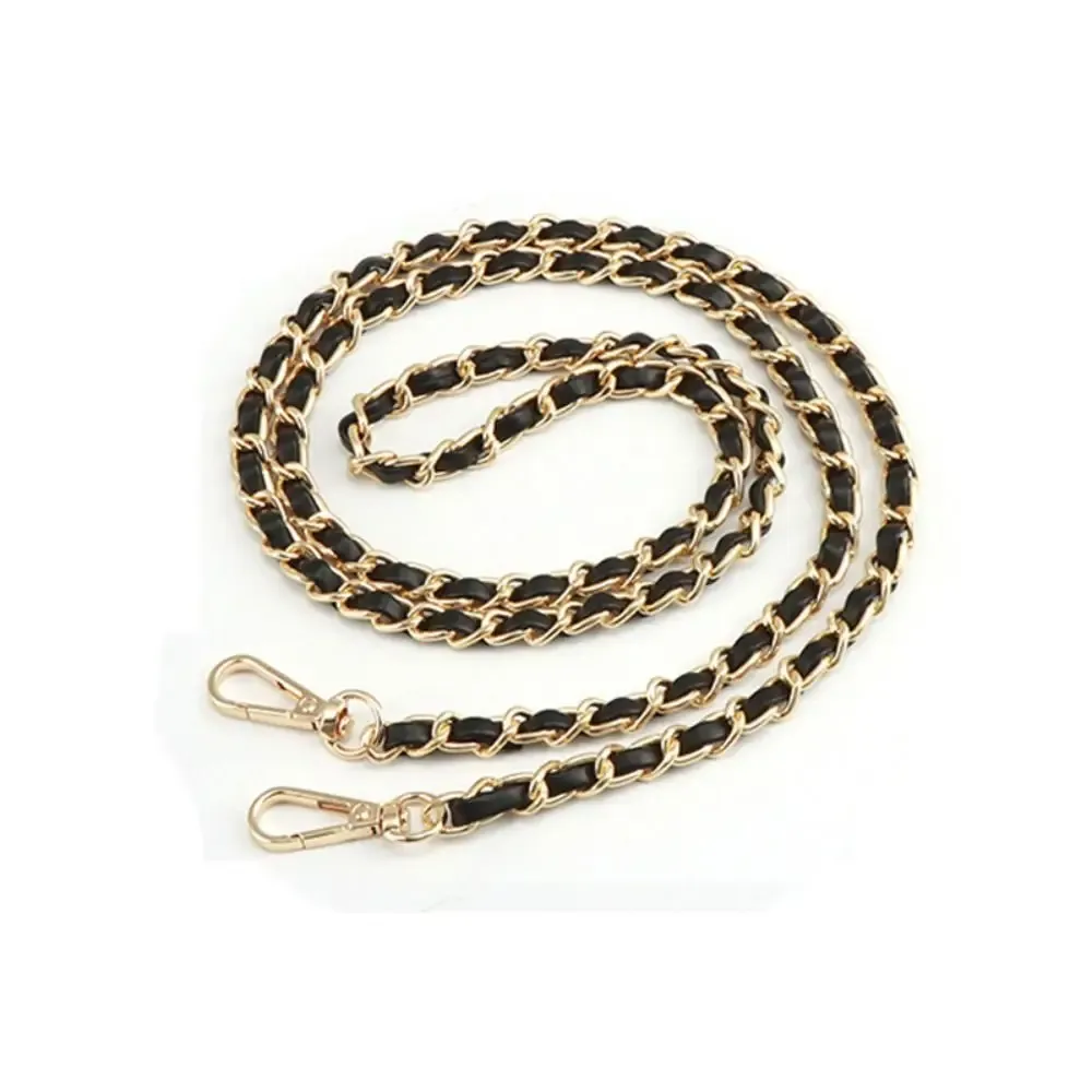 sangle de sac à bandoulière en cuir jopu, 120cm de long, 8mm de large, accessoires de remplacement pour sacs à main, sangle de sac initiée, noir et blanc