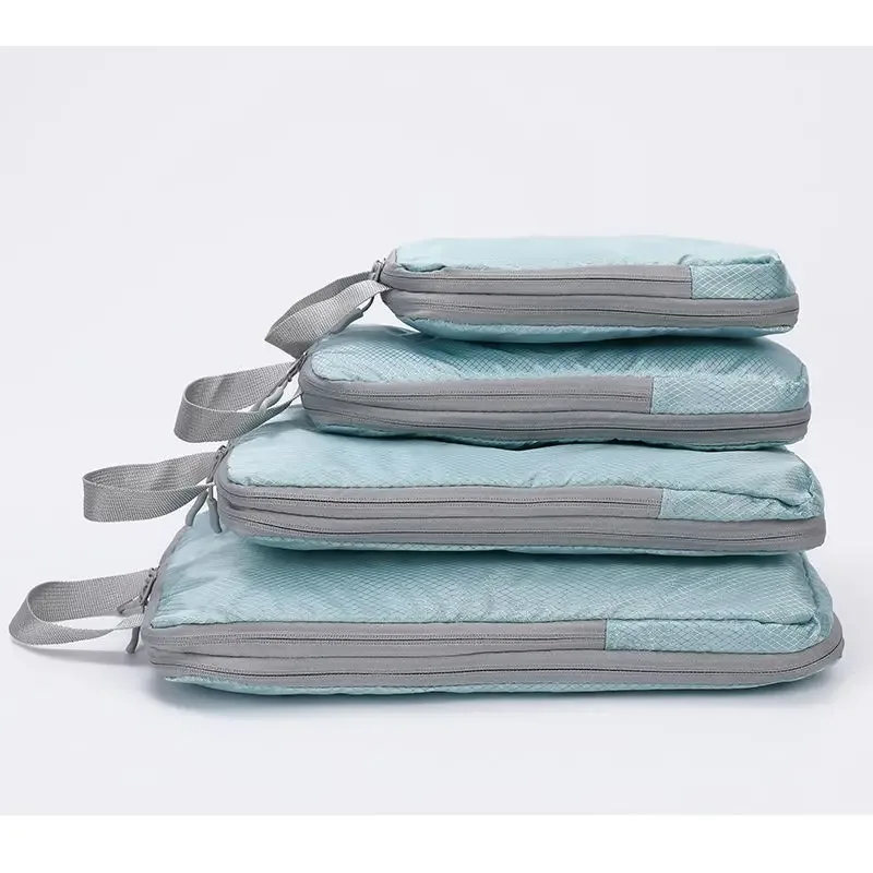 homefish ensemble de 4 sacs de rangement de voyage compressibles verticaux imperméables multifonctionnels pour bagages d'affaires