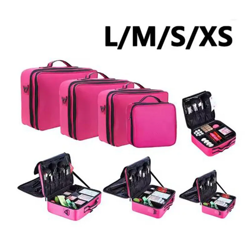 nouvelle trousse de maquillage oxford pour femmes, étanche, grande capacité, trousse de voyage pour cosmétiques, trousse de maquillage professionnelle complète pour artistes, pour femmes