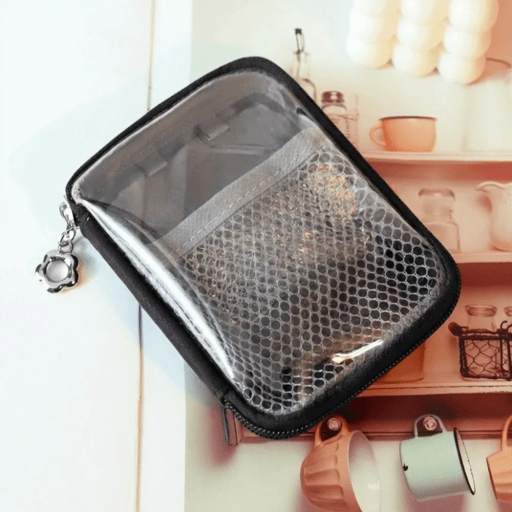 sac de rangement transparent en pvc avec fermeture éclair, grande capacité, étanche, trousse de toilette à coque rigide, sac de maquillage multifonctionnel, organisateur.