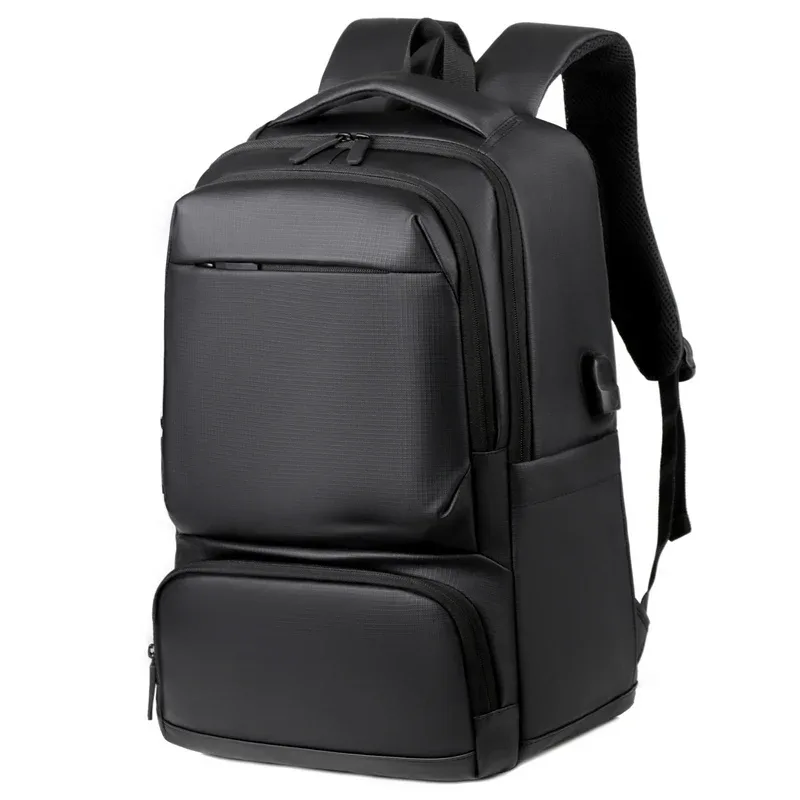 Sac à dos d'affaires imperméable pour hommes, disponible en plusieurs couleurs, sac à dos de grande capacité pour les trajets quotidiens, peut accueillir des sacs pour ordinateur portable de 14 pouces