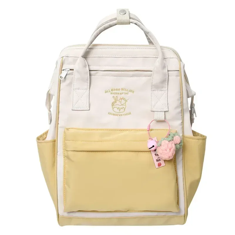 sac d'école de grande capacité pour lycéens, sac à dos étanche simple de couleur assortie, sac de rangement de voyage de loisirs rюкзак