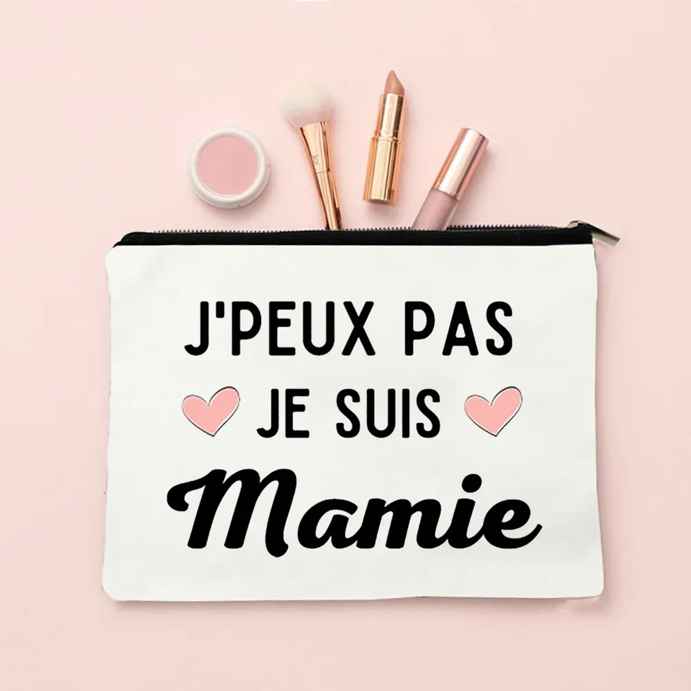 sacs à cosmétiques college avec fermeture éclair, cadeaux pour mamie, trousse de maquillage, meilleure grand-mère du monde, poudres de toilette, annonce de grossesse, voyage, présidence, eser