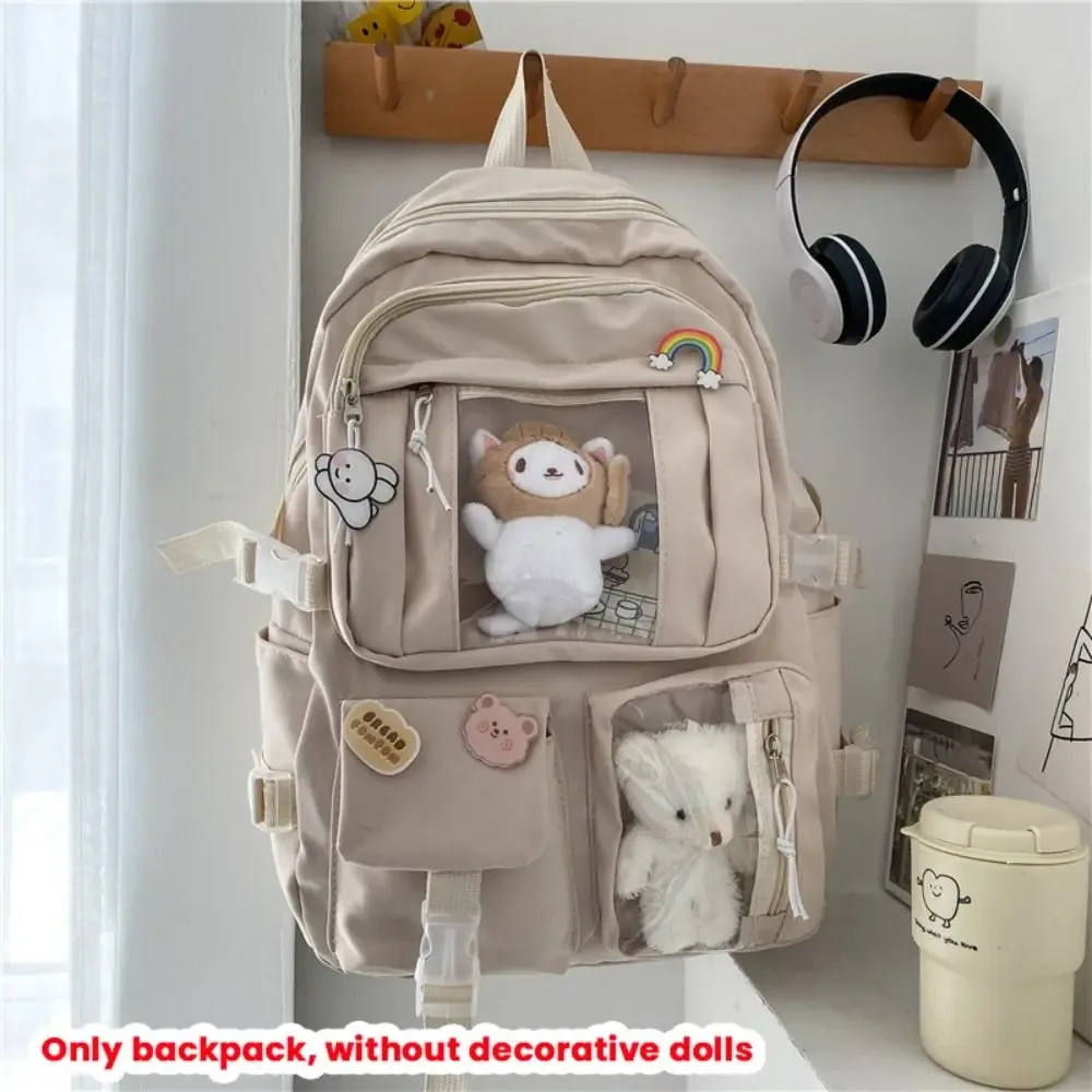 sac à dos scolaire imperméable de haute qualité en nylon, grande capacité, pour étudiants