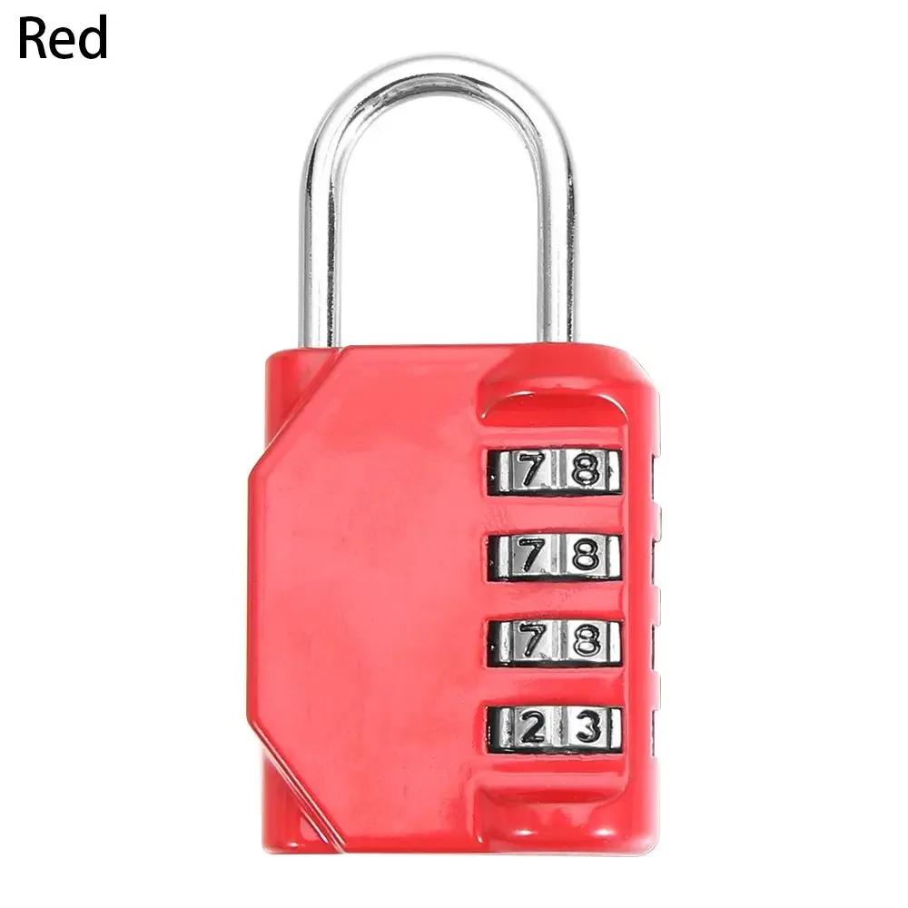cadenas à code métallique antirouille et étanche à 4 chiffres pour accessoires de voyage