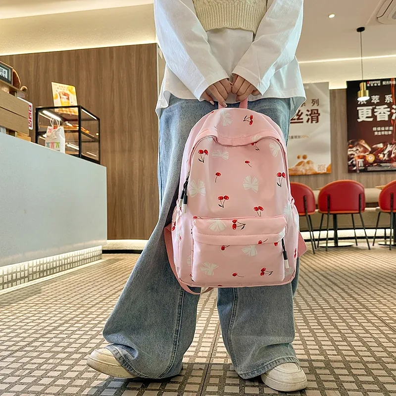 sac à dos décontracté pour femmes, imprimé floral, polyvalent, sangle réglable, sac à dos mignon pour étudiantes, sac à dos pour pique-nique et camping en plein air