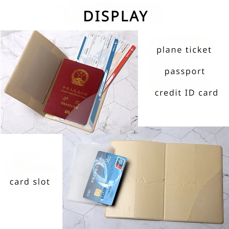 étui de couverture de porte-passeport de modèle de consoles de jeux portables pour voyage avec carte d'identité de billet organisateur de carte de crédit fente manchon de passeport