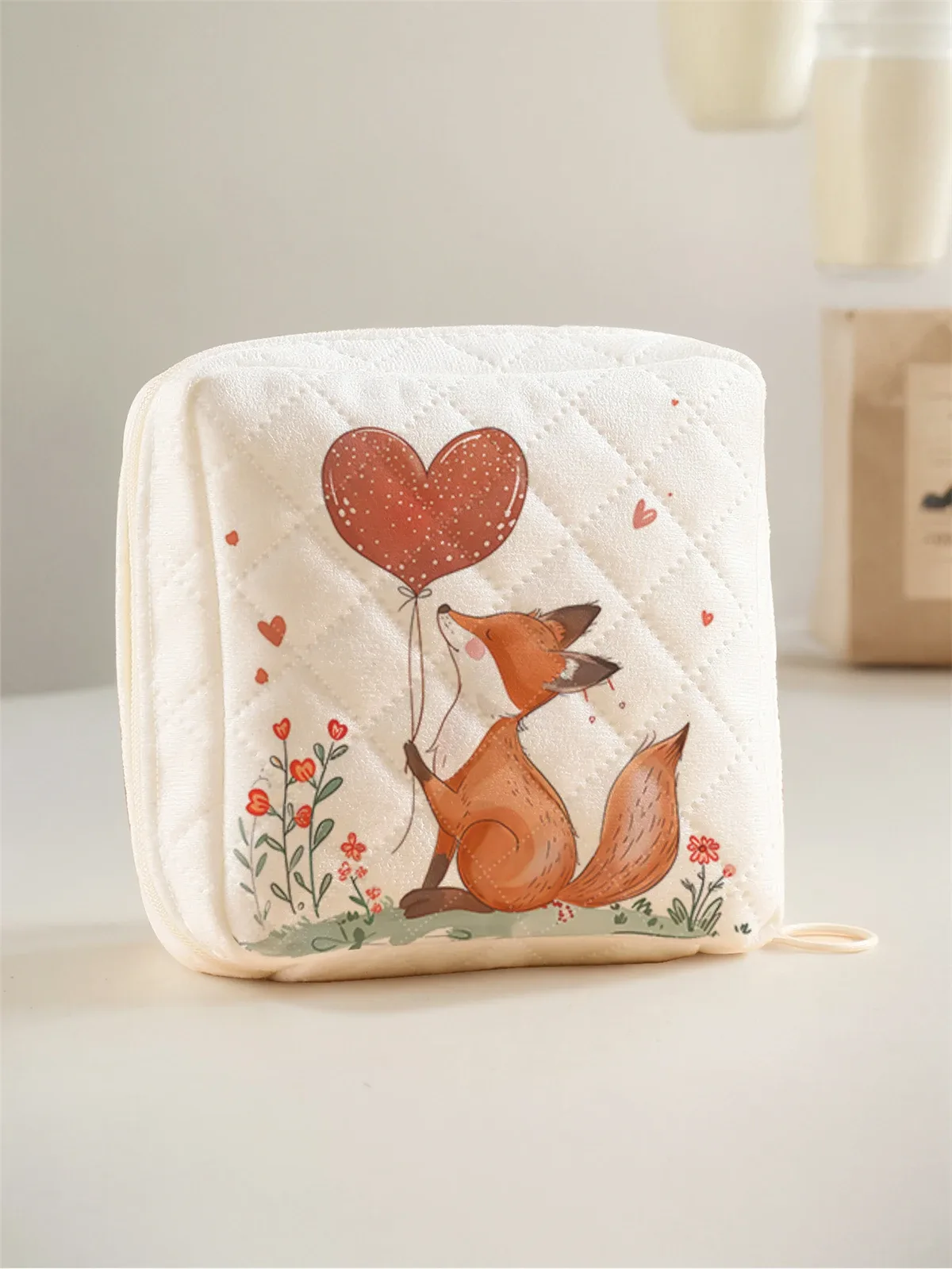 1 sac de rangement portable pour serviettes hygiéniques, fabriqué en matériau à motif tortue marine et en maille diamantée, sac léger pour mouchoirs de femme