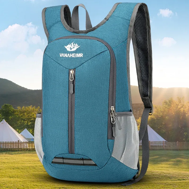 Sac à dos de montagne pliable, imperméable, léger, simple, idéal pour le sport, la gym, le quotidien, unisexe, tendance, en polyester