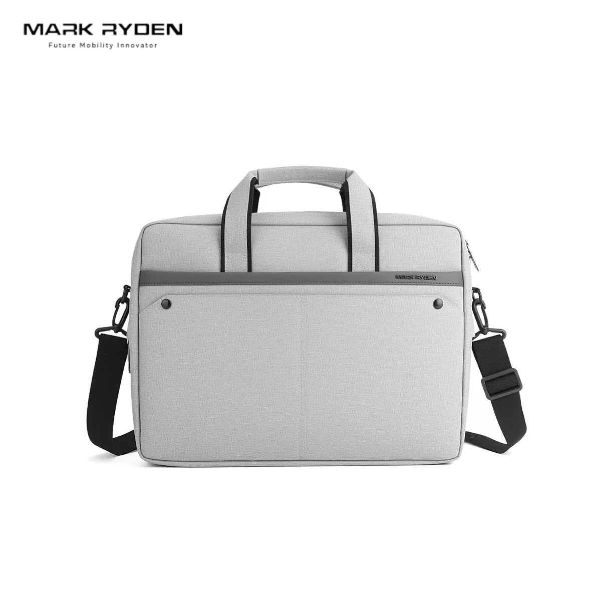 MARK RYDEN Porte-documents pour ordinateur portable en tissu Oxford résistant à l'eau, sac à main professionnel extensible de 14/15,6 pouces