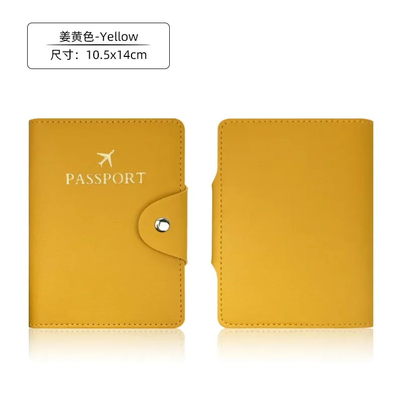 nouvel étui de passeport en cuir pu, porte-documents de voyage pour femmes et hommes