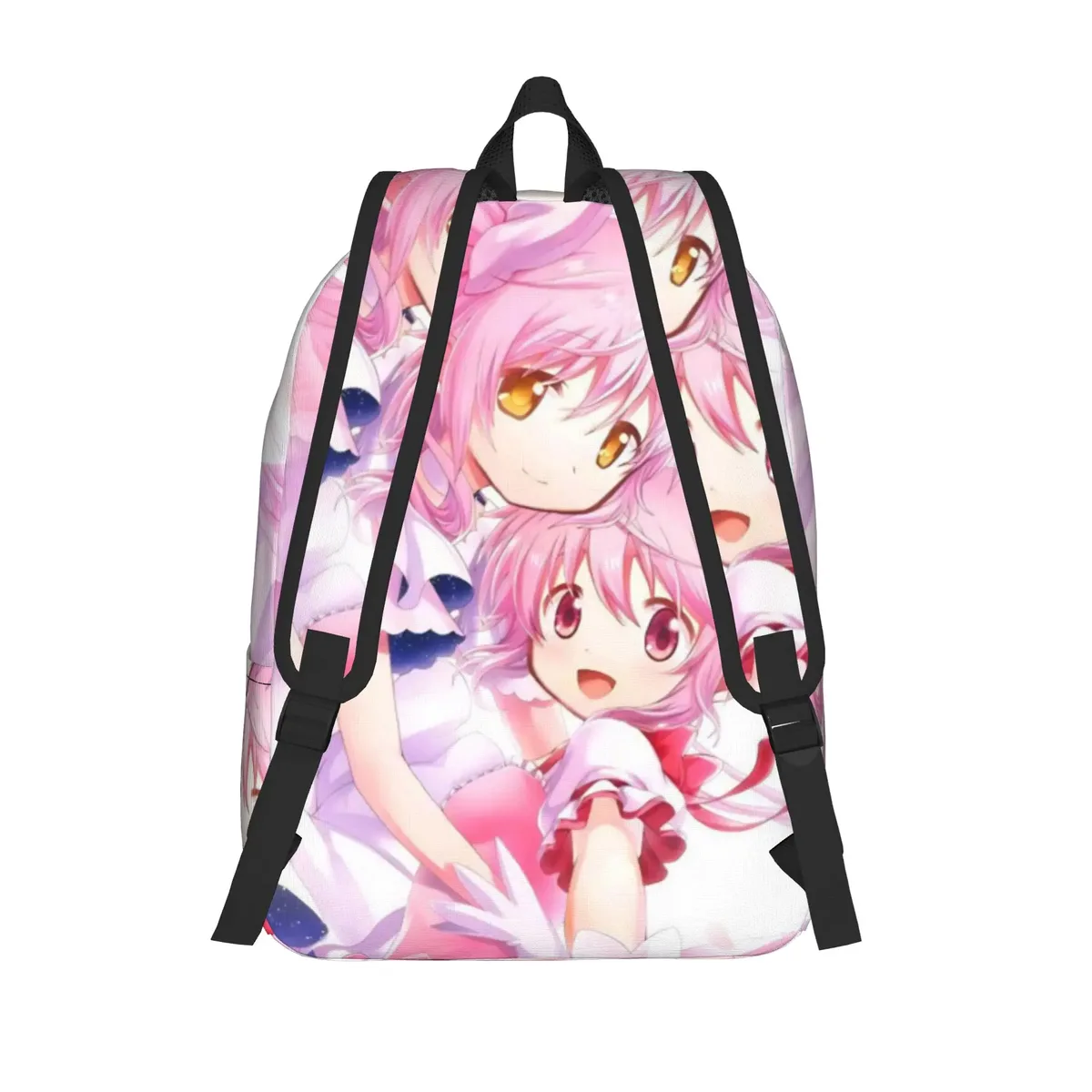 sac à dos anime puella magi madoka magica pour hommes et femmes, sac à dos d'école secondaire, sac à bandoulière pour ordinateur portable kaname madoka