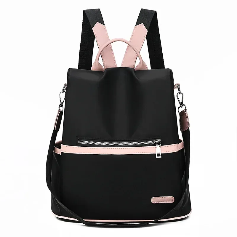 sac d'école antivol à paillettes pour femmes, sac à dos multifonction oxford, grande capacité, voyage en plein air, version coréenne, nouvelle collection 2024
