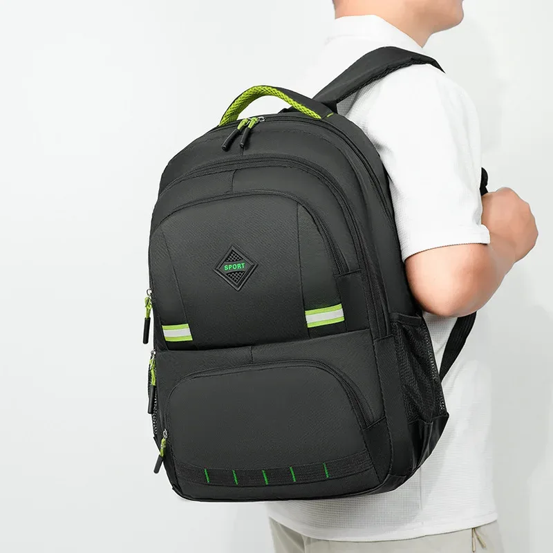 sac à dos nouvelle grande capacité sac d'ordinateur hommes simple mode collège étudiant sac ordinateur portable d'affaires double sacs à bandoulière
