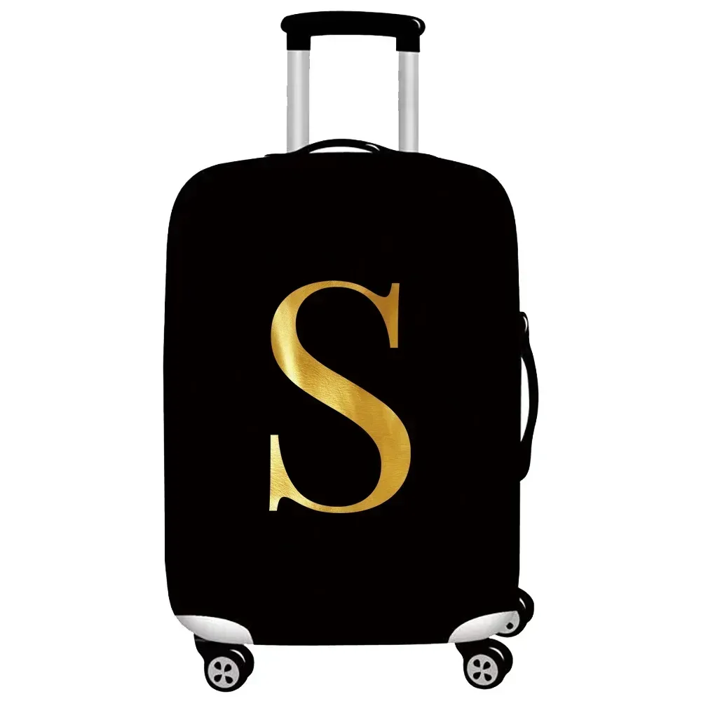 housse de protection pour bagages, épaisse et élastique, housse de protection contre la poussière, anti-rayures, housse de protection pour valise, série de lettres