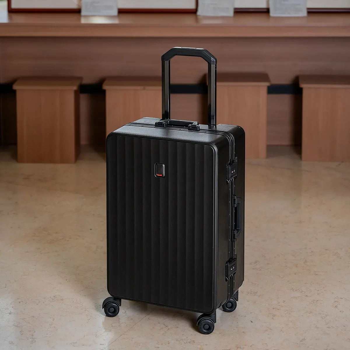 valise à cadre en aluminium colenara, robuste et durable, boîte de transport 20"22"24"26"28 pouces, grande capacité, valise à roulettes, valise de voyage