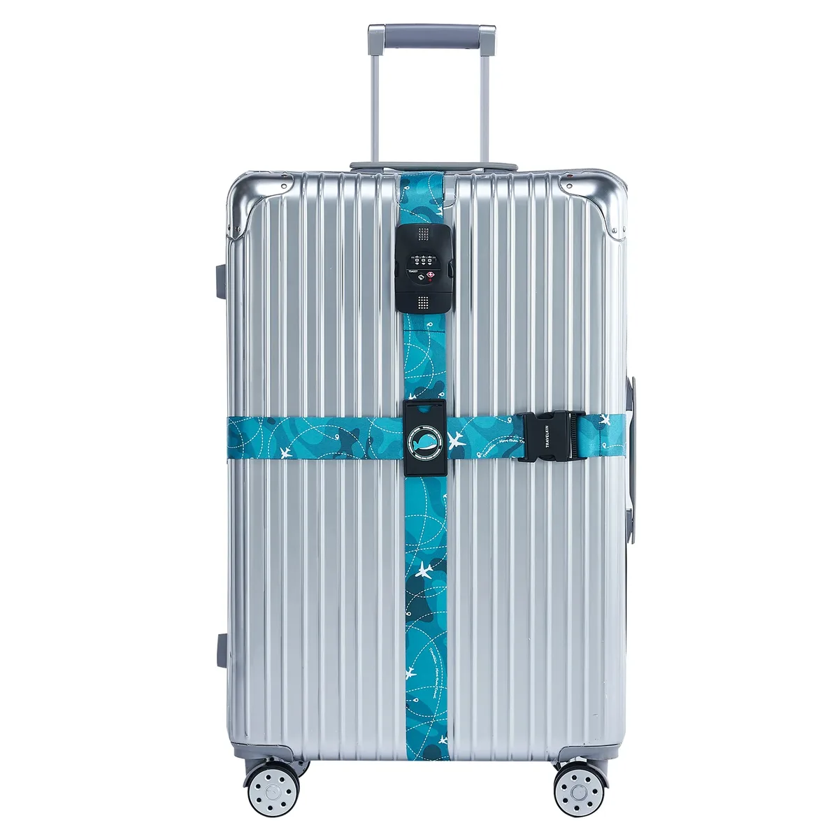 tsa blolock-sangles de bagages réglables, emballage environnemental, peintures à l'étranger, sangles de reliure pour valise de 20 à 32 pouces