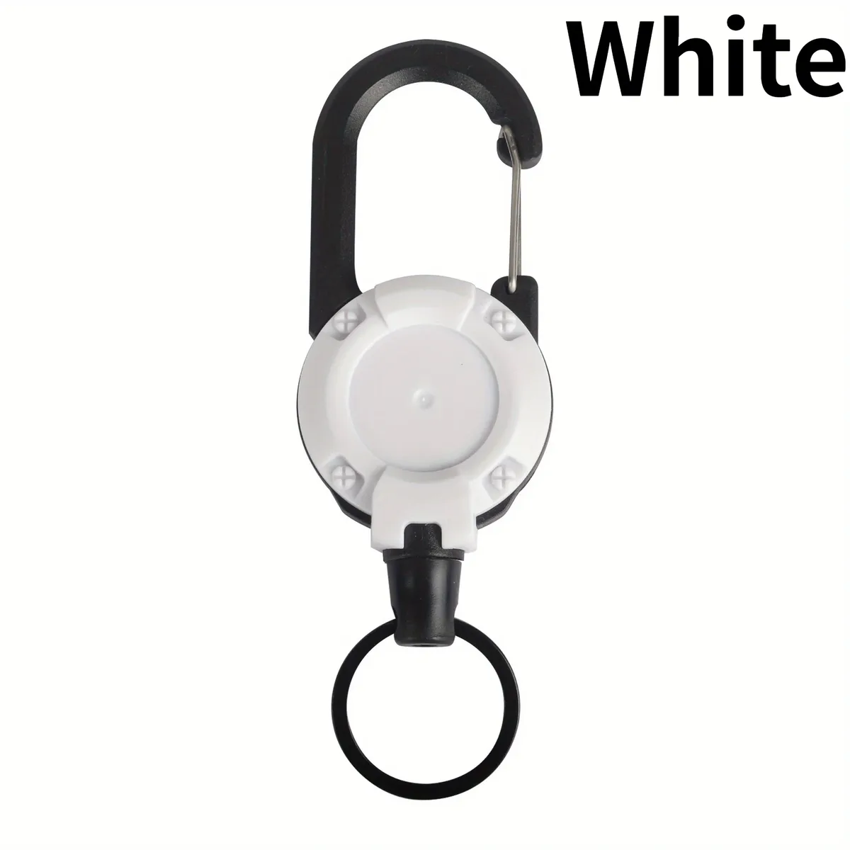 1pc porte-clés rétractable en câble métallique pour hommes, accessoires de sac à dos pour l'extérieur, porte-clés polyvalent et durable