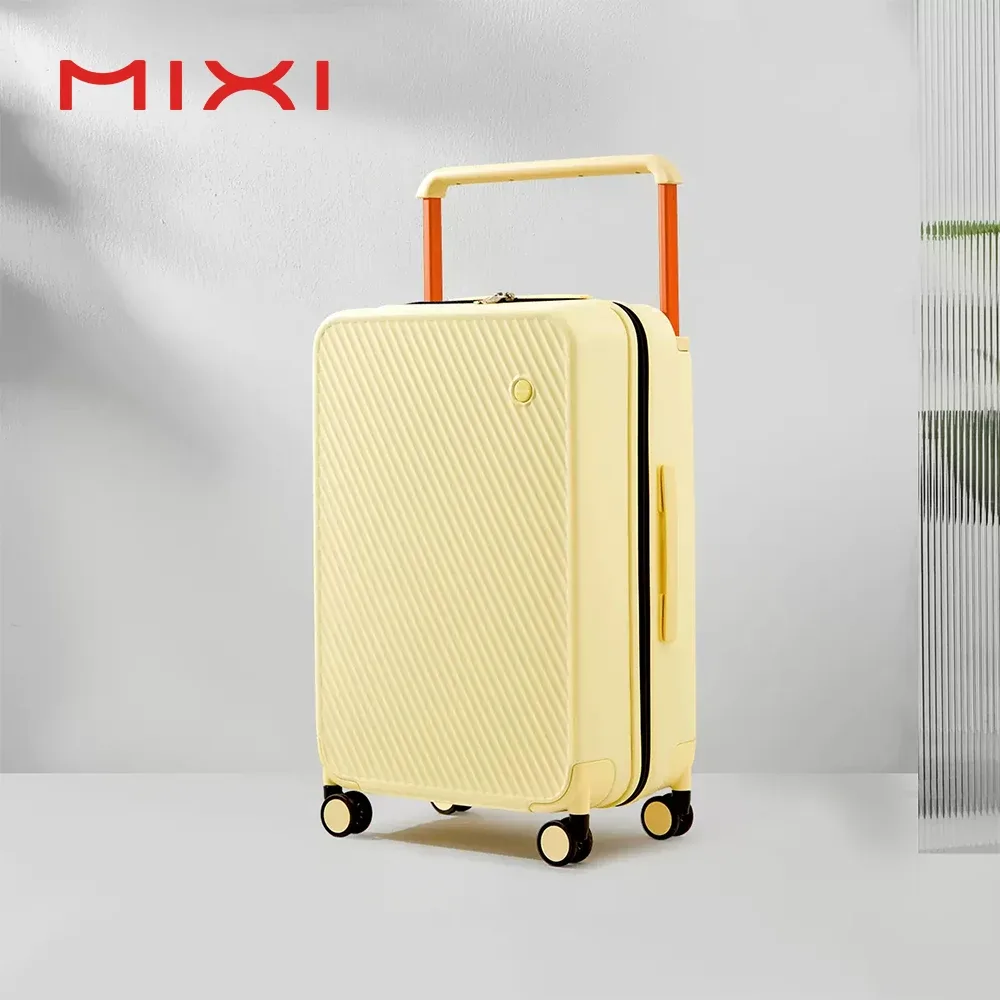 mixi – magnifique valise à poignée large de 24 pouces pour hommes et femmes, bagage de voyage, roues roulantes, cabine de 20 pouces, conception brevetée m9276