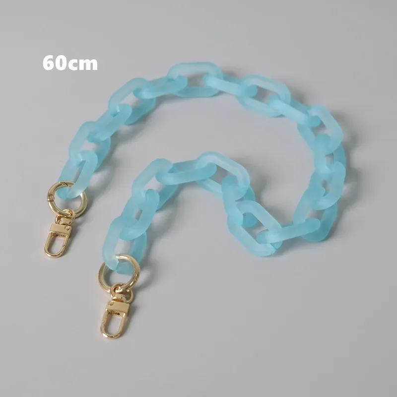 accessoires de sac à bandoulière en acrylique pour femmes, pièces détachables, chaîne de remplacement, bonbons, mignon, sangle mate, chaîne de poignée d'épaule, nouvelle mode