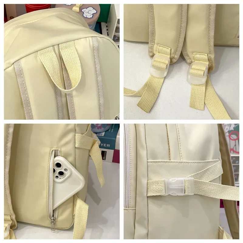 y2k – sac à dos mignon pour femmes, kawaii ita, sac à dos transparent pour fille douce, bricolage d'exposition de personnalité, sac à bandoulière lolita