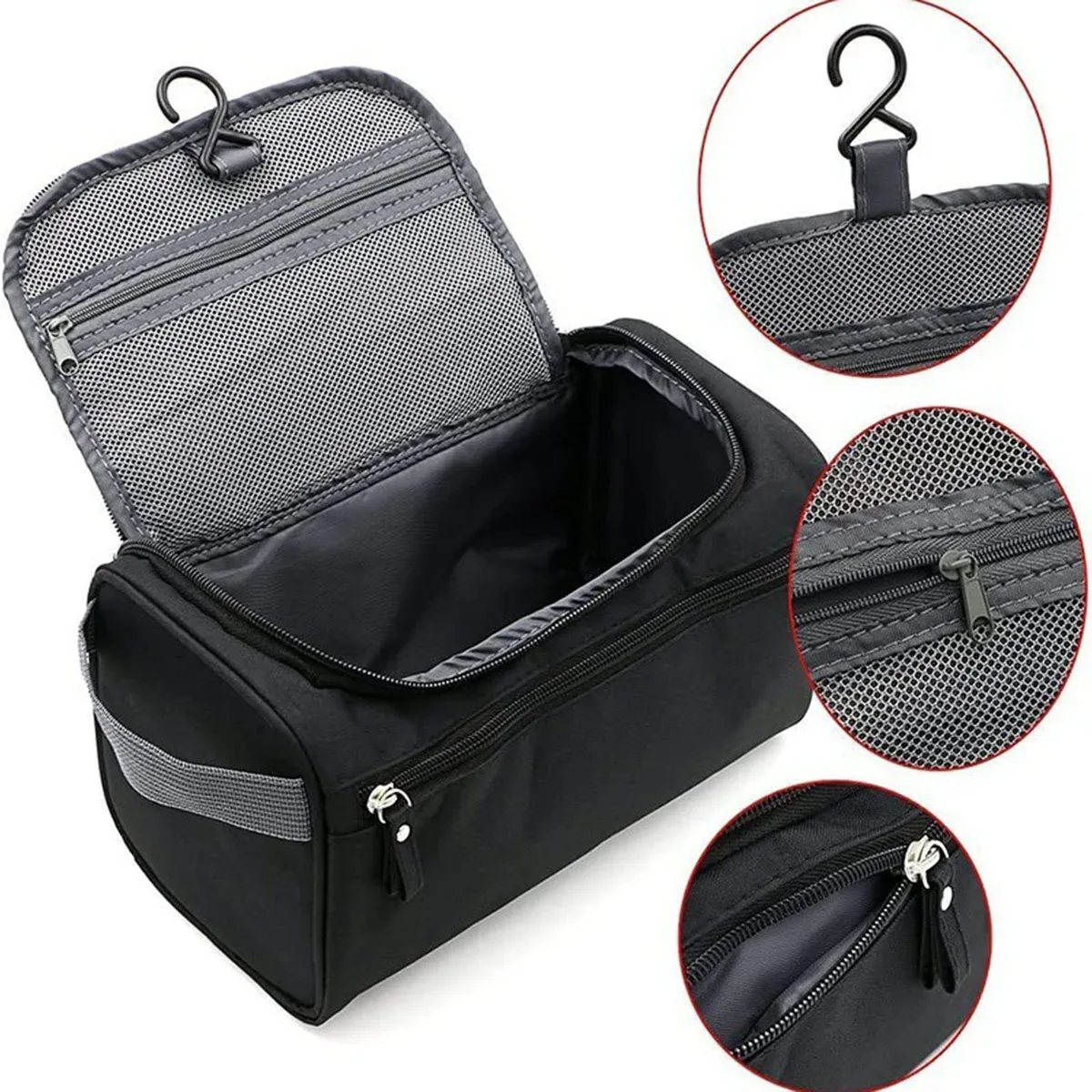 sac de rangement de toilette cosmétique de grande capacité, trousse de maquillage paresseuse multifonctionnelle pour voyage et usage quotidien