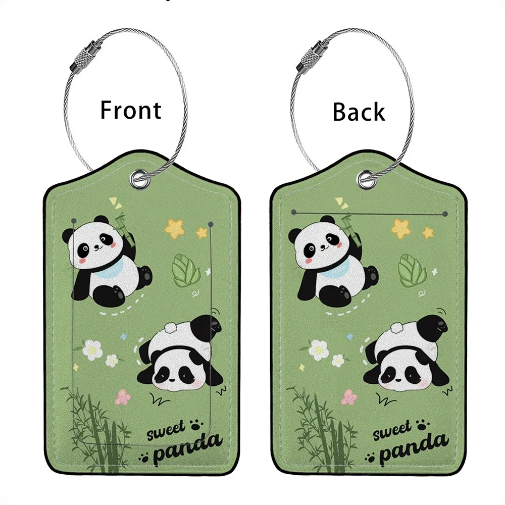 offre spéciale animaux mignons en cuir étiquette de bagage d'affaires étiquette d'adresse de valise étiquette de valise d'embarquement étiquette nom id adresse clip