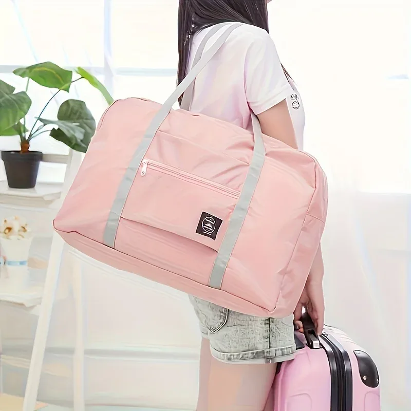 sac de voyage pliable pour compagnie aérienne, sac à main pour femmes et filles, léger, grande capacité, sport, week-end, voyage de nuit