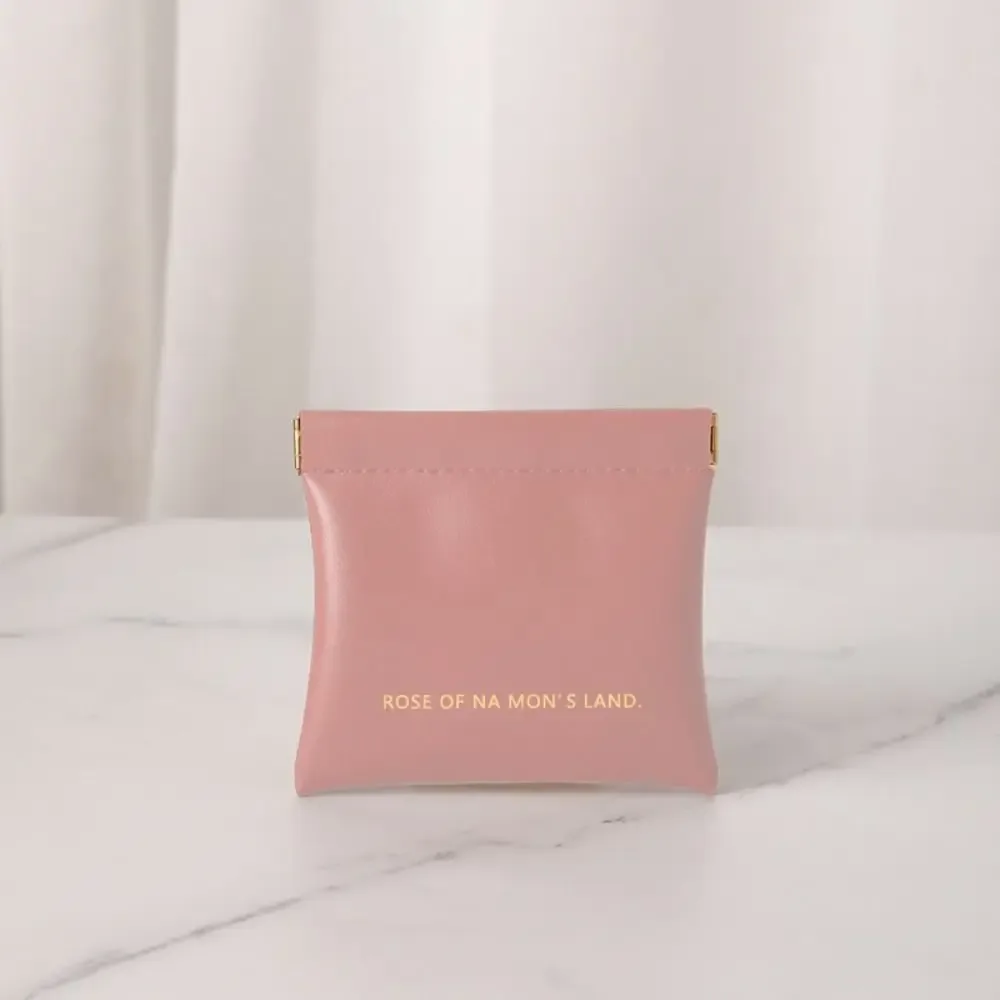 sac de maquillage simple pour rouge à lèvres, mini sac à main portable pour bijoux, sac de rangement de voyage en pu pour femmes et filles