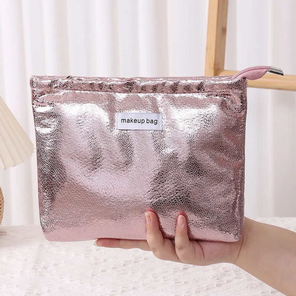 grand sac à cosmétiques à paillettes pour femmes, portable, étanche, fermeture éclair, sac de maquillage, voyage, lavage, organisateur de maquillage, trousse de beauté