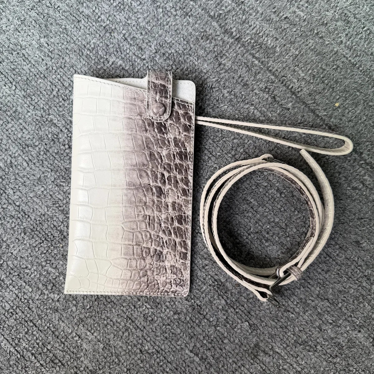 sac de maquillage en cuir de vachette, collection himalaya, luxueux, grande capacité, en cuir véritable, sac de voyage portable pour femmes, sac de rangement cosmétique