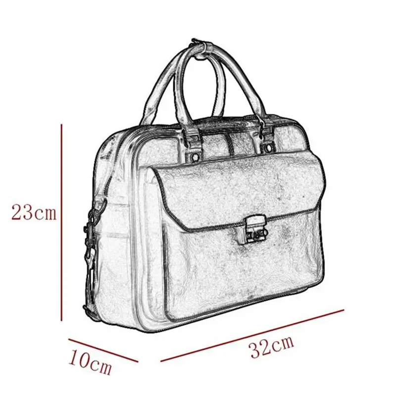 mode vintage haute qualité en cuir véritable femmes porte-documents concepteur de luxe véritable peau de vache bureau travail quotidien sac à main pour ordinateur portable